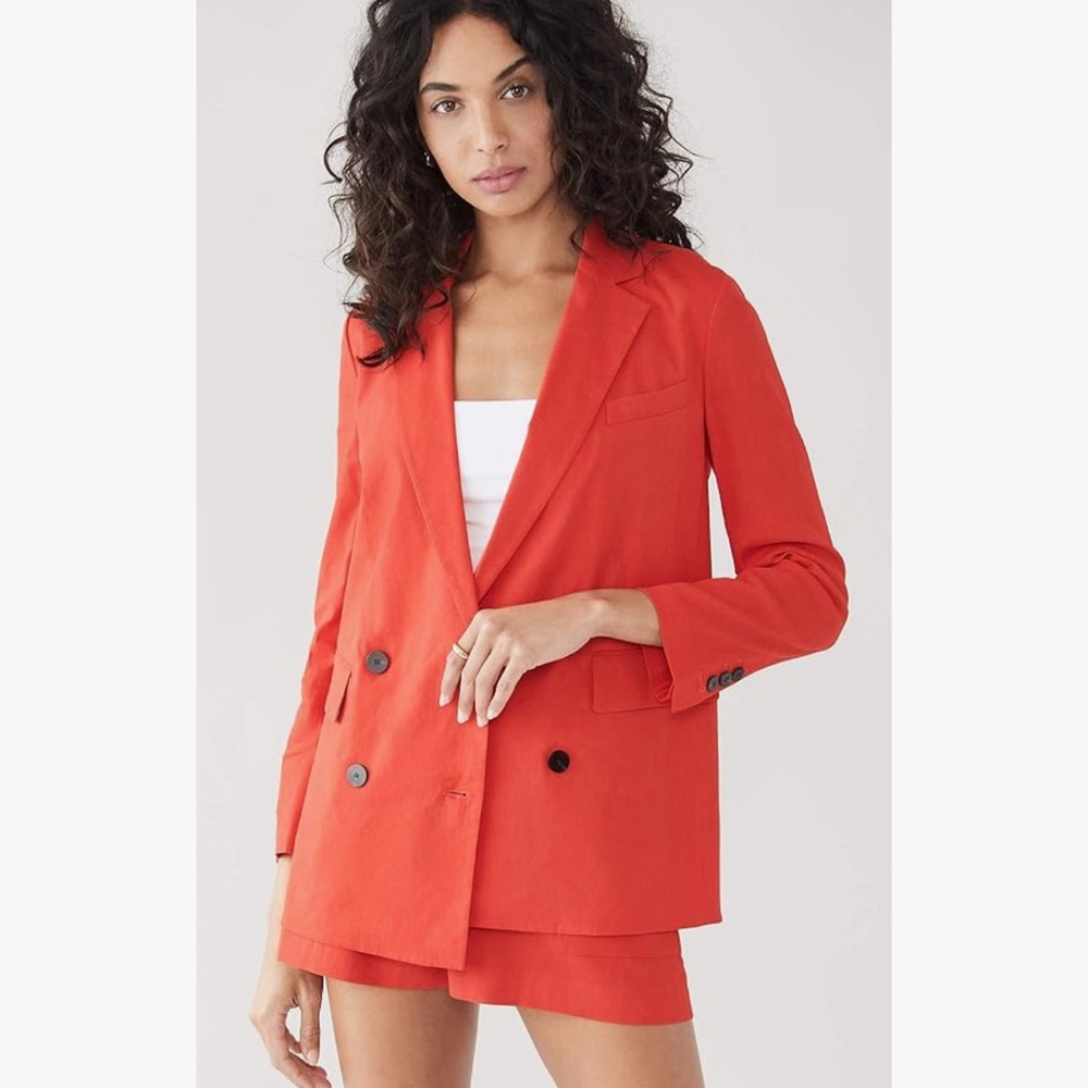 Theory Piazza Jacket in Eco Crunch Wash Linen Blend